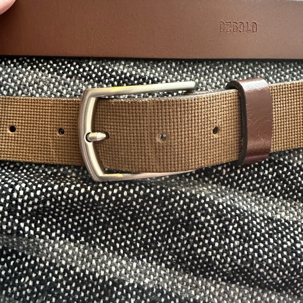 Remo Tulliani Italian Leather Brown Belt Size 42 Men’s Designer